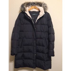 lauren ralph lauren quilted faux fur jacket